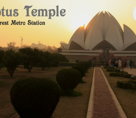 lotus temple nearest metro station