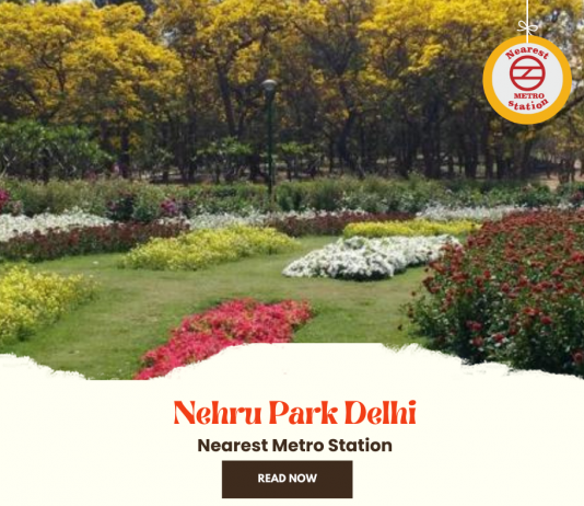 nehru park nearest metro station